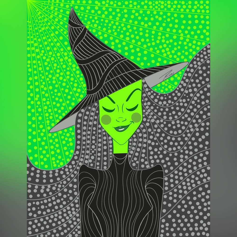 Wicked Elphaba 8.5 x 11” Art Print